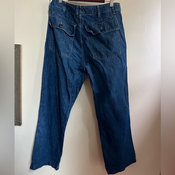 Imogen+ Willie Blake military trouser in washed indigo - Picture 5 of 5